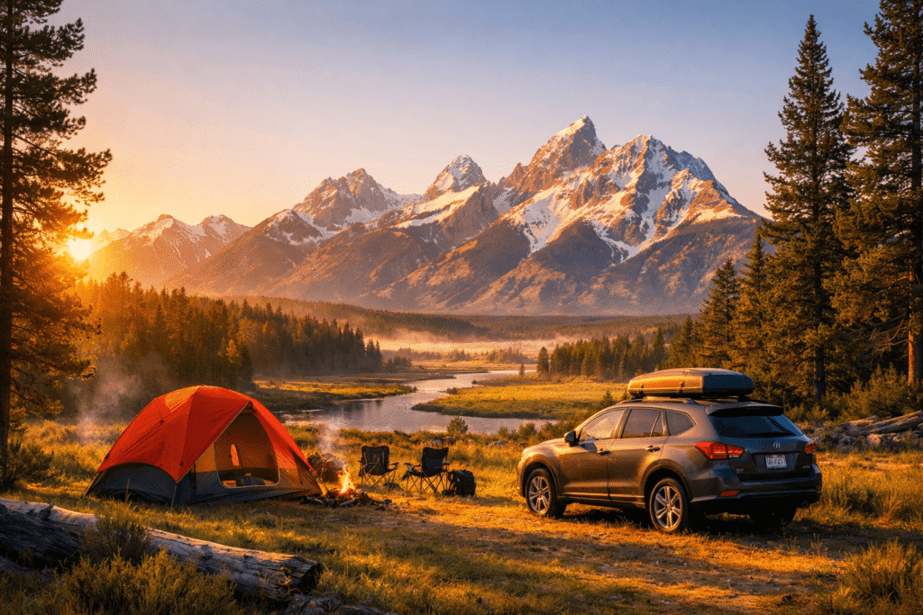 Camping in Yellowstone National Park