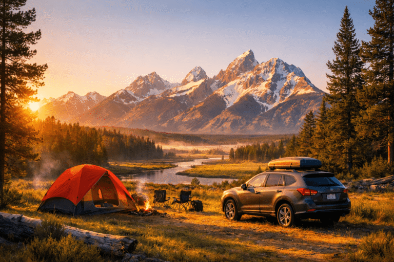 Camping in Yellowstone National Park